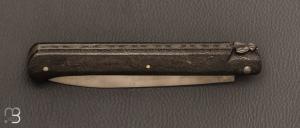 Couteau " Laguiole droit " 13 cm par Laguiole en Aubrac  - Fatcarbon spacecoral