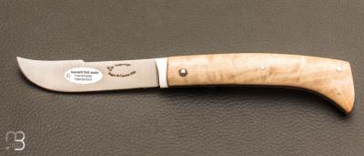 Couteau Laguiole en Aubrac modle "Coupe-Coupe fourche de peuplier