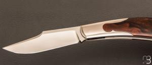  Couteau  " Lanny's clip " custom de Jean Baptiste Leveque - Bois de fer et RWL34