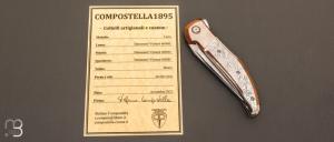 Couteau  "  Lares  " full Damasteel  par Stephano Compostella