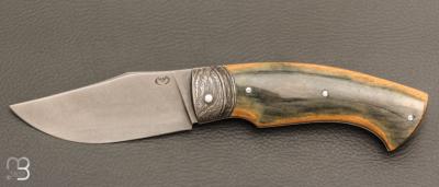  Couteau " Le 45 " Cran forcé par Mickaël Moing - Mammouth / Damas et XC100