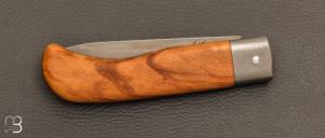   Couteau de poche Le Bugiste par Frédéric Maschio - Olivier et lame en acier inoxydable