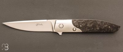    Couteau " Le City " custom pliant par J.P Martin - Fibre de carbone et RWL34