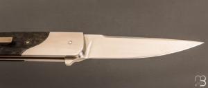    Couteau " Le City " custom pliant par J.P Martin - Fibre de carbone et RWL34