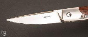 Couteau " Le City " custom pliant bois de fer de poche par J.P Martin
