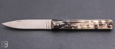   Couteau " Le Français "  par Atelier Perceval - Corne de bélier et 19C27