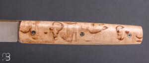  Couteau " Le Gone " mid-tech design d'Eric Depeyre  - Bouleau et 12C27 