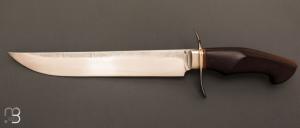 Couteau " Le Juliette " fixe custom par Frdric Collin - Noyer et lame en 90MCV8 
