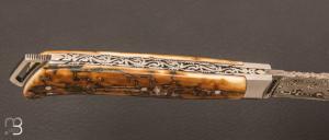 Couteau " Le Savoyard " par Fontenille-Pataud - Mammouth et damas