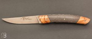   Couteau " Le Thiers " pliant par l'Atelier Les 2 Diables - Lave et olivier