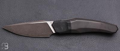  Couteau " custom Liner-lock " de Berthelemy Gabriel - La Forge Agab - Zirconium et D2