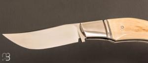   Couteau  " Lock-Back  " par Honoré Vilain - Ivoire de mammouth et RWL34