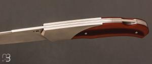  Couteau " Lock-back" custom pliant par Mathis Poujol - Micarta et RWL-34