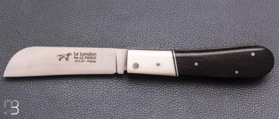     Couteau de poche " London " par Le Fidèle - Ébène et os