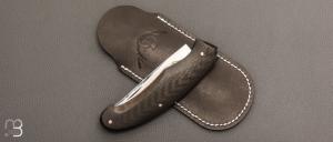    Couteau " Lutra Light " custom par Cyril Doche - Fibre de carbone et RWL34