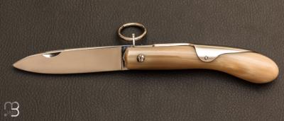 12 cm Blond Horn Milan knife by J. Mongin