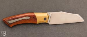 Couteau  "  custom " Micarta et lame en RWL34 de Berthelemy Gabriel - La Forge Agab