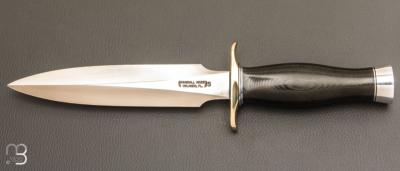    Couteau " Model 2 – 7"  Fighting Stiletto " par Randall - Micarta noir Commando shape