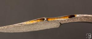   Couteau " Monolithic " damas par Oliver Goldschmidt