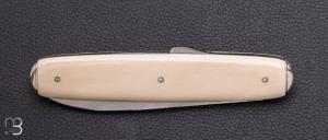     Couteau " Navette 1 pièce cran d'arrêt " de collection par Adrien Vautrin