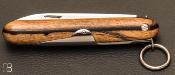 Pocket knife12cm white ebony Navette by Mongin