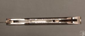    Couteau " Nuevo Western lock-back " de Cyril Kalisz - Loupe d'amboine et RWL34