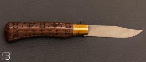 Couteau de poche Old Bear Noyer sculpter taille M