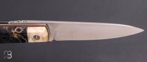  Couteau de poche Piémontais de Richard Ciachera - Lave volcanique