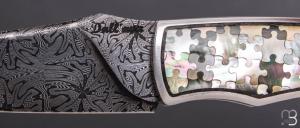   Couteau "Pointix lock back" custom de Florent Dall'ava - L'atelier Dall'ava