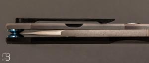  Couteau " Rhino " custom par Emmanuel Lebrun - Titane / carbone et RWL34