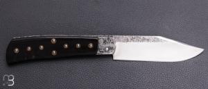   Couteau " Alpin " de Martin Mougeot Bohers - Corne de buffle et C130