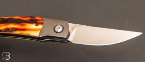   Couteau  "  SHUT " par Thierry Savidan - Cerf sambar et RWL-34