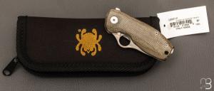   Couteau de poche SPYDERCO Spynano Flash Batch titane/micarta