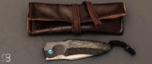   Couteau " Sirius A  " par Florian Keller - Fatcarbon et lame en RWL34