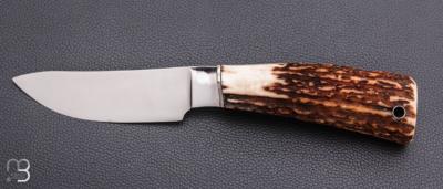    Couteau  " Skinner " par Bill Bagwell - Stag - RARE