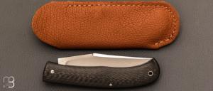 Couteau  " Slack  " custom par Raphaël Durand - Fibre de carbone et RWL-34