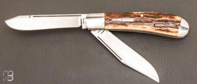 Couteau " Slipjoint 2 lames " custom par Luke Swenson