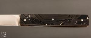  Couteau " Slipjoint " par Nicolas Couderc - Circuit imprimé et lame en RWL34