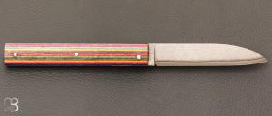  Couteau " Slipjoint " custom  par Nicolas Couderc - Stamina et VG10 Suminagashi