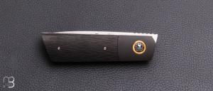  Couteau " Small Gentleman  " custom de Stéphane Sagric - Fatcarbon® Sidecut et lame en RWL34