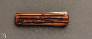     Couteau " Small Sanjo " par Guy Poggetti - Os cerfé et C130