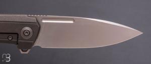    Couteau " Speedster WE21021B-1 " WE KNIFE - Gray Titanium et CPM 20CV