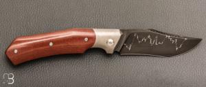    Couteau " Striker " de collection par Olivier Ouertal - Micarta et damas
