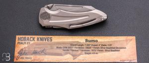  Couteau "Sumo " par Jake Hoback - Titane
