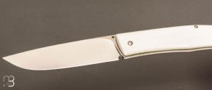    Couteau " Thiers" custom par Raphaël Durand - G10 blanc et RWL34