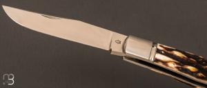   Couteau " Trapper " Stag de Ken Steigerwalt