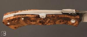 Couteau " Utilitaire" palanquille par Jesus Granda - Ronce de thuya et  lame en XC90