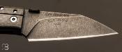 Couteau "Warthog " 4/4 custom série limitée par Torpen Knives - Jérôme Hovaere - Fibre de carbone et CPM CRU-WEAR
