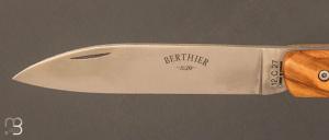 Couteau de poche modèle "Zen" par Berthier - Olivier et lame inoxydable