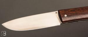   Couteau " Drop " slipjoint  custom par Raphaël Durand - Bois de fer et RWL34